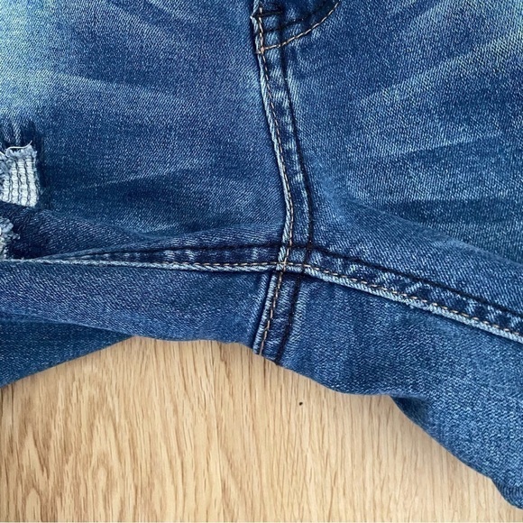 Vintage Y2K Distressed Jeans Low Rise Straight Leg McBling Denim Size 28 - Picture 15 of 15